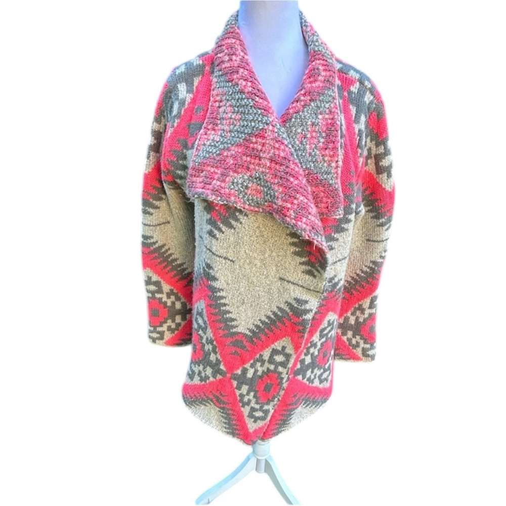 KATE collection M Aztec print wrap sweater